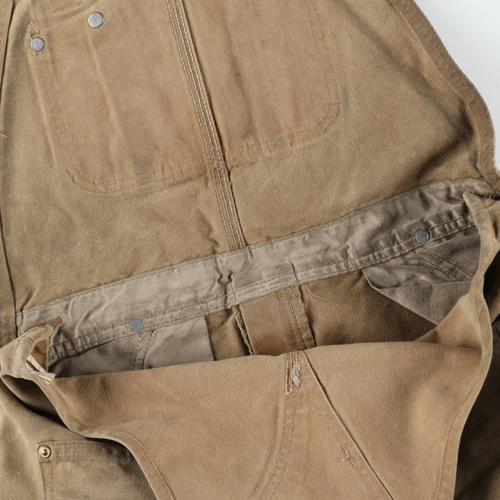 Carhartt Double Knee Duck Overalls for Men (W34 equivalent) cotton Beige type Vintage Second Hand
