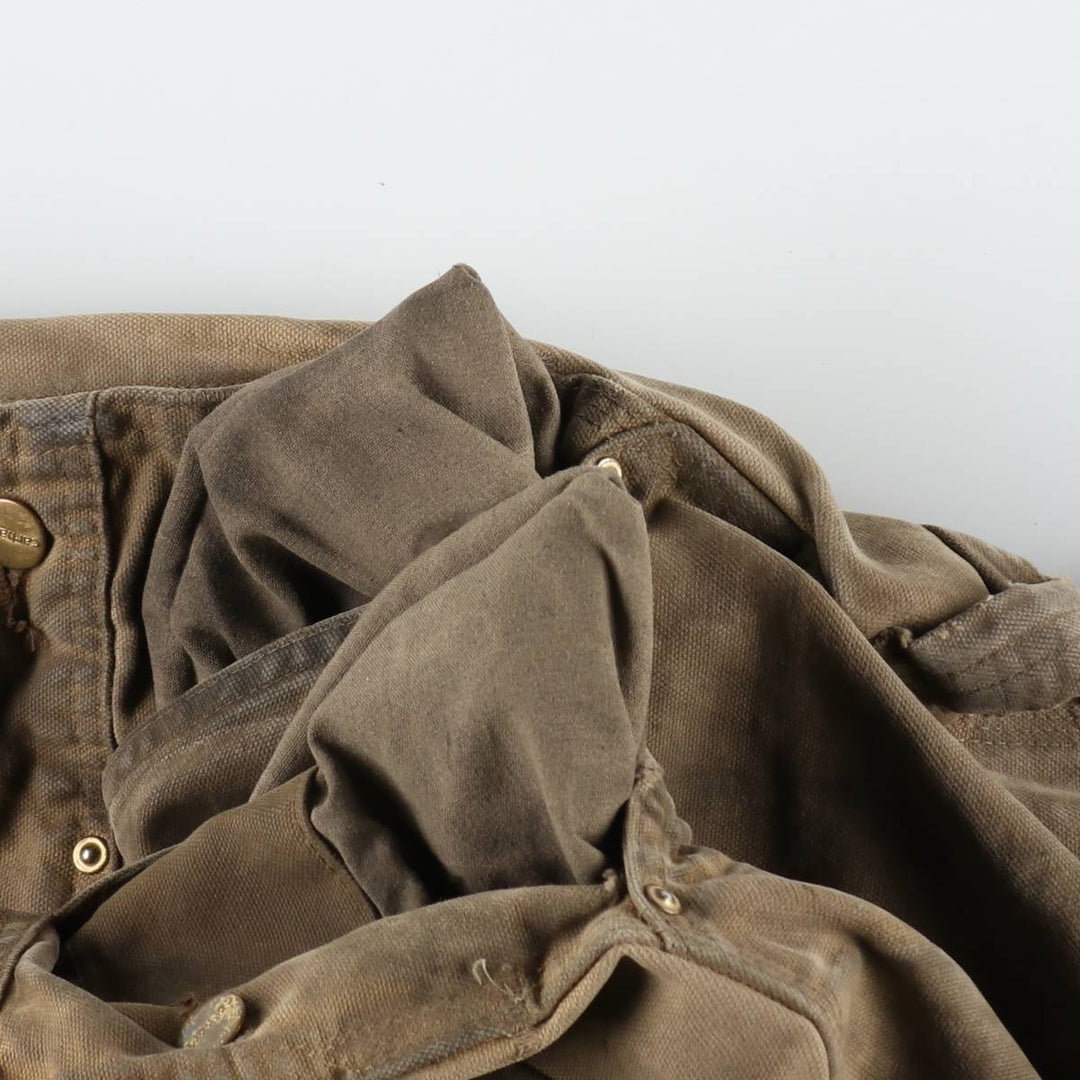Carhartt Double Knee Duck Overalls for Men (W34 equivalent) cotton Beige type Vintage Second Hand