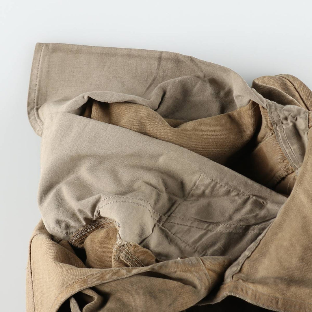 Carhartt Double Knee Duck Overalls for Men (W34 equivalent) cotton Beige type Vintage Second Hand