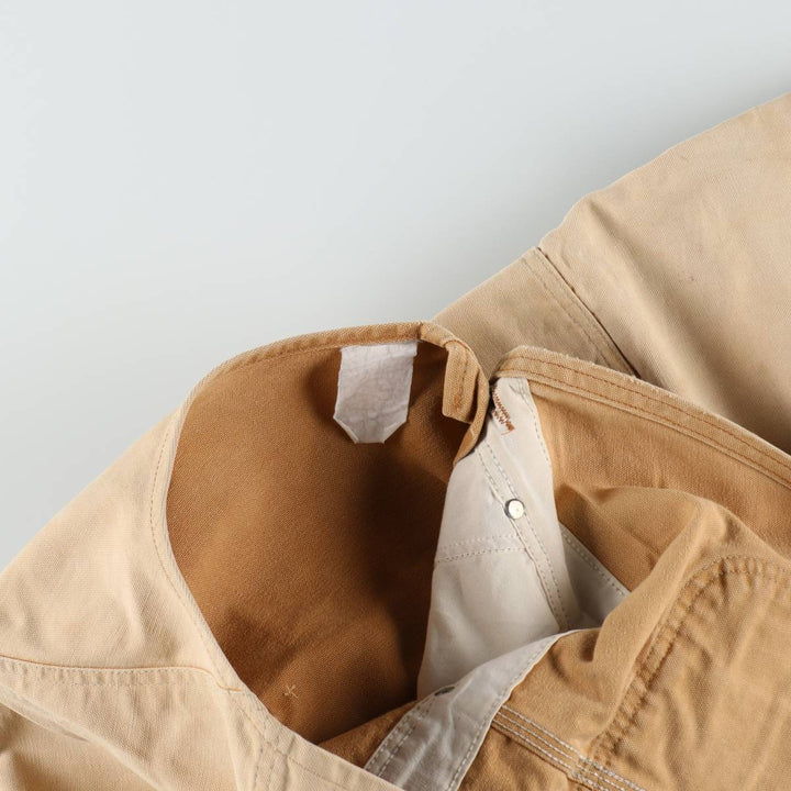 Oversized Carhartt double-knee duck overalls, men's size W44 unclear brown type Vintage Second Hand