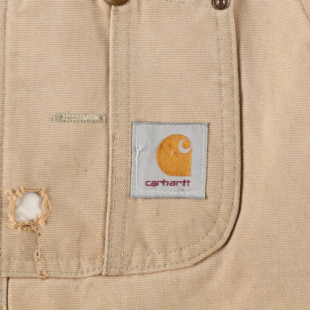 Oversized Carhartt double-knee duck overalls, men's size W44 unclear brown type Vintage Second Hand