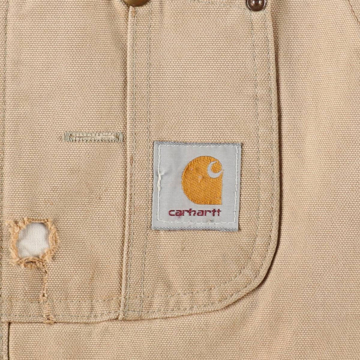Oversized Carhartt double-knee duck overalls, men's size W44 unclear brown type Vintage Second Hand