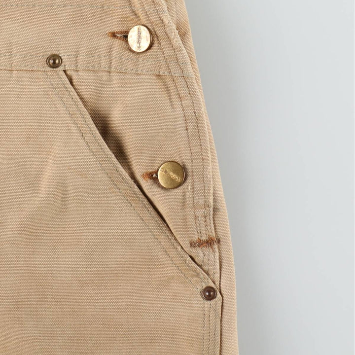 Oversized Carhartt double-knee duck overalls, men's size W44 unclear brown type Vintage Second Hand
