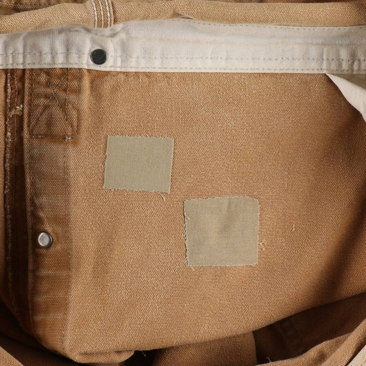 Oversized Carhartt double-knee duck overalls, men's size W44 unclear brown type Vintage Second Hand