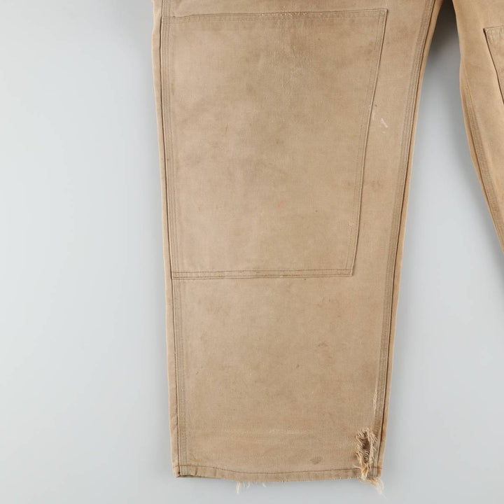 Oversized Carhartt double-knee duck overalls, men's size W44 unclear brown type Vintage Second Hand