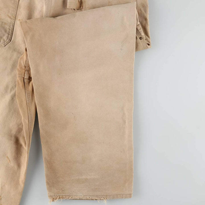 Oversized Carhartt double-knee duck overalls, men's size W44 unclear brown type Vintage Second Hand