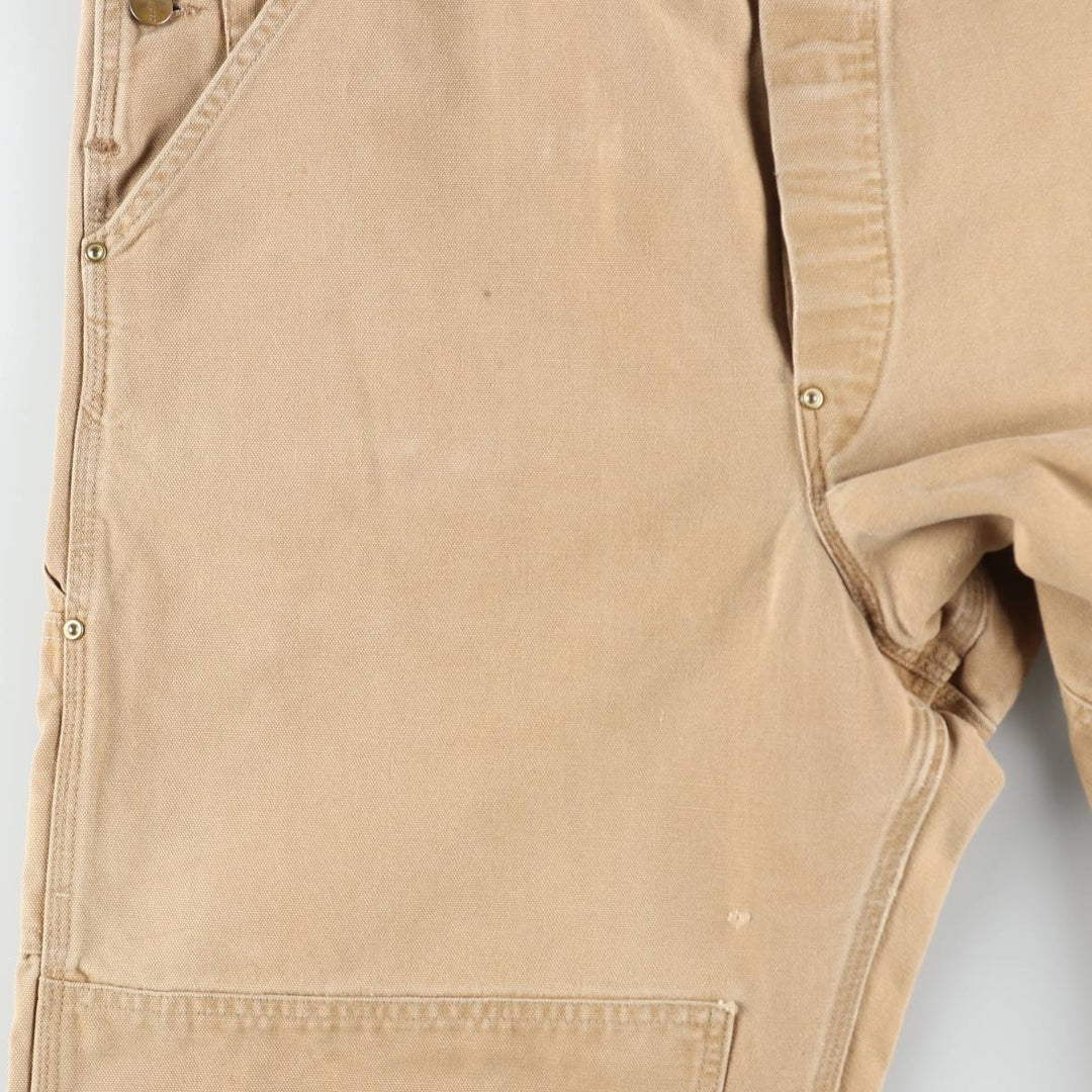 Big Size 90'S Carhartt Double Knee Duck Overalls, Made in USA, Men's W42 (approx.), Vintage unclear Beige type Vintage Second Hand