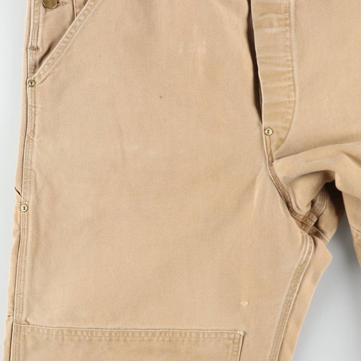 Big Size 90'S Carhartt Double Knee Duck Overalls, Made in USA, Men's W42 (approx.), Vintage unclear Beige type Vintage Second Hand