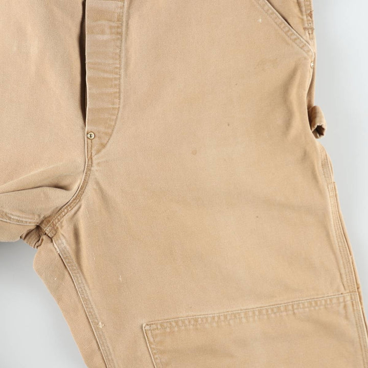 Big Size 90'S Carhartt Double Knee Duck Overalls, Made in USA, Men's W42 (approx.), Vintage unclear Beige type Vintage Second Hand