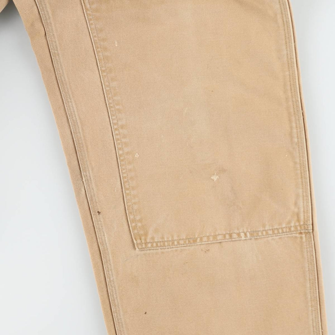 Big Size 90'S Carhartt Double Knee Duck Overalls, Made in USA, Men's W42 (approx.), Vintage unclear Beige type Vintage Second Hand