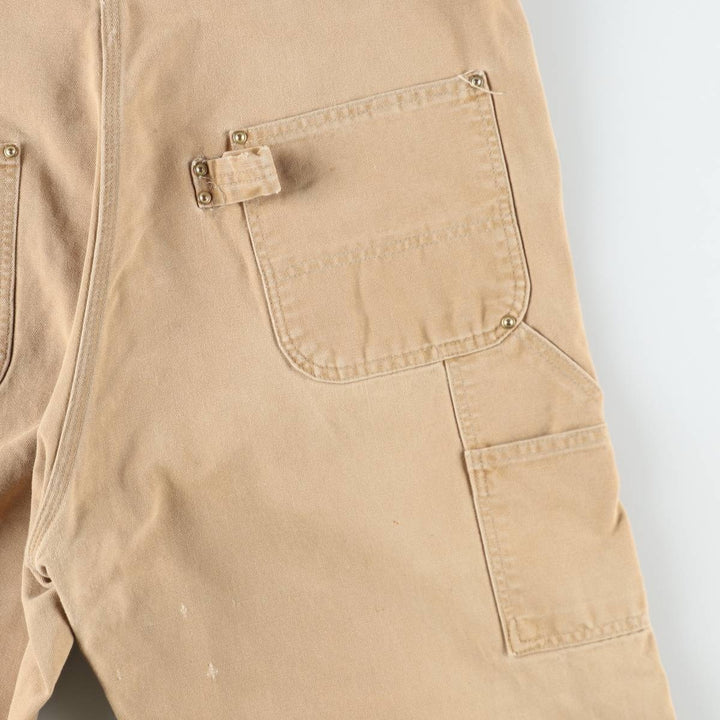 Big Size 90'S Carhartt Double Knee Duck Overalls, Made in USA, Men's W42 (approx.), Vintage unclear Beige type Vintage Second Hand