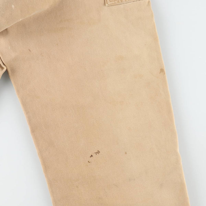 Big Size 90'S Carhartt Double Knee Duck Overalls, Made in USA, Men's W42 (approx.), Vintage unclear Beige type Vintage Second Hand