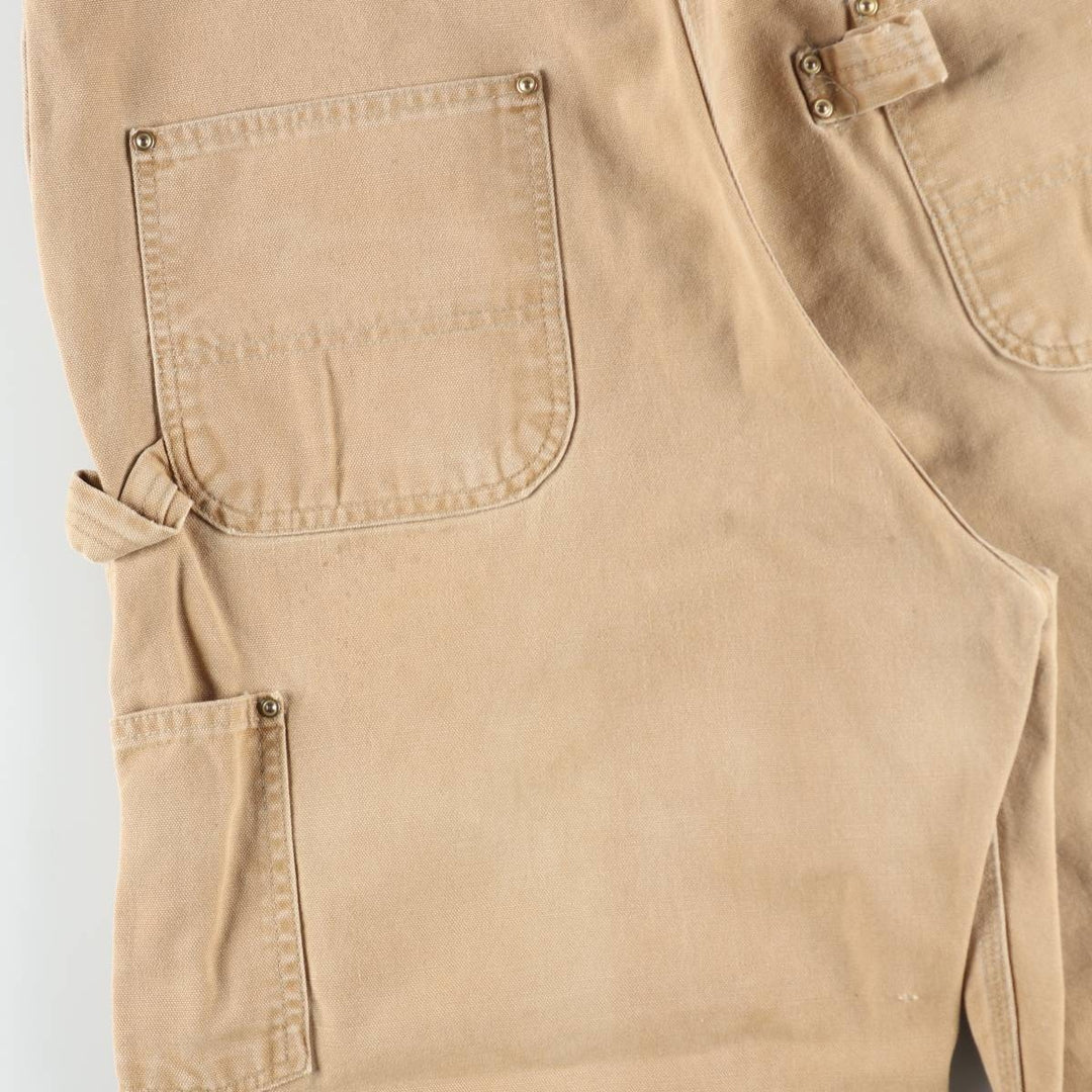 Big Size 90'S Carhartt Double Knee Duck Overalls, Made in USA, Men's W42 (approx.), Vintage unclear Beige type Vintage Second Hand