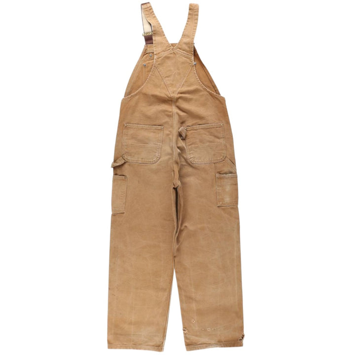 2000'S Carhartt Double Knee Duck Overalls, Men's Size W36 cotton brown type Vintage Second Hand