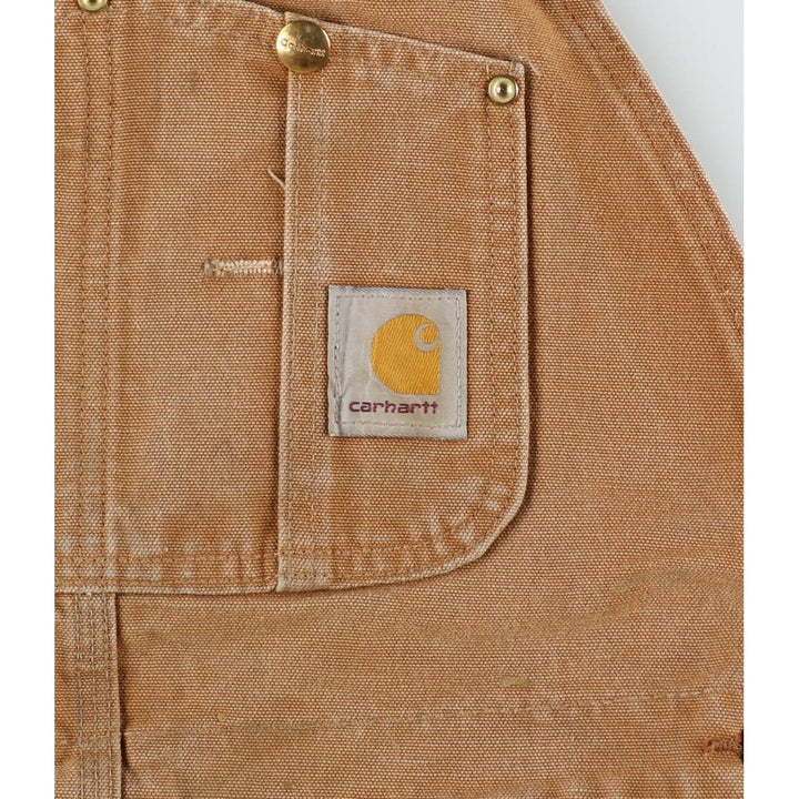 2000'S Carhartt Double Knee Duck Overalls, Men's Size W36 cotton brown type Vintage Second Hand