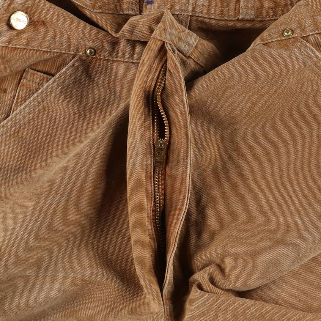 2000'S Carhartt Double Knee Duck Overalls, Men's Size W36 cotton brown type Vintage Second Hand