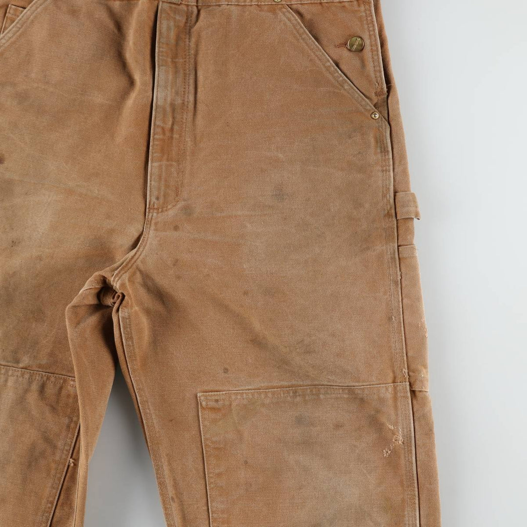2000'S Carhartt Double Knee Duck Overalls, Men's Size W36 cotton brown type Vintage Second Hand