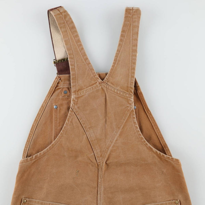 2000'S Carhartt Double Knee Duck Overalls, Men's Size W36 cotton brown type Vintage Second Hand