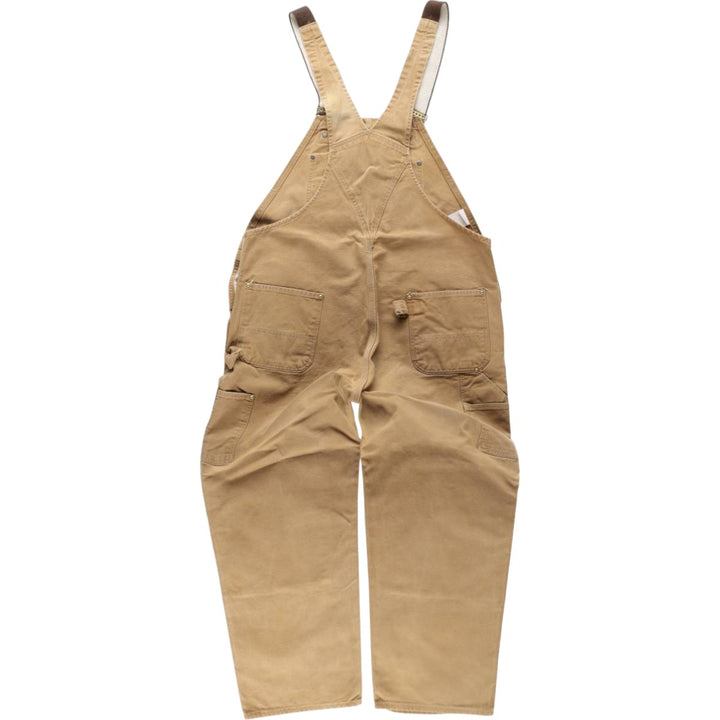 Oversized Carhartt double-knee duck overalls, men's size W46 unclear Beige type Vintage Second Hand