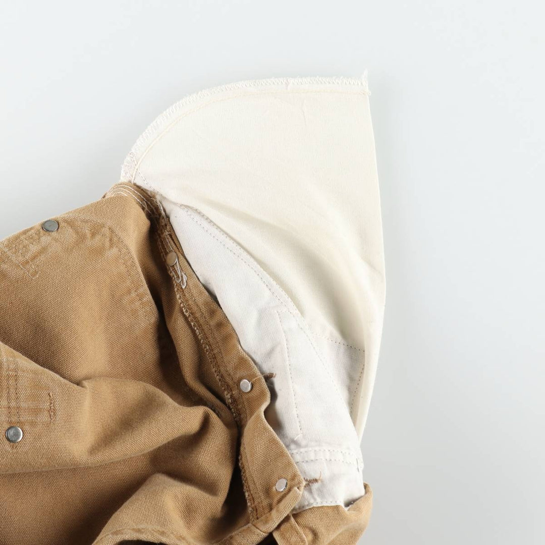 Oversized Carhartt double-knee duck overalls, men's size W46 unclear Beige type Vintage Second Hand