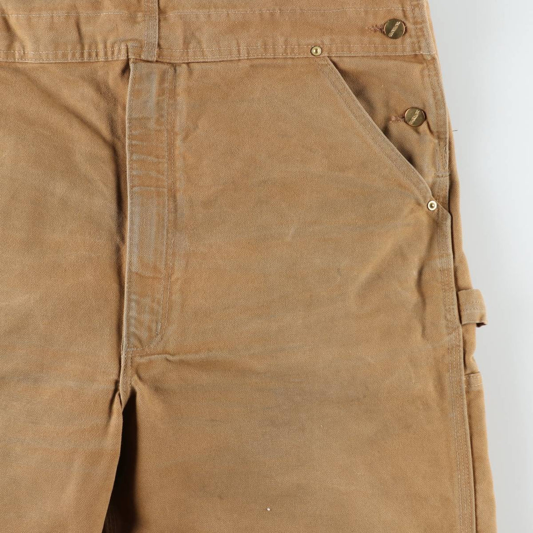 Big size Carhartt double knee duck overalls for men, equivalent to w41 cotton brown type Vintage Second Hand