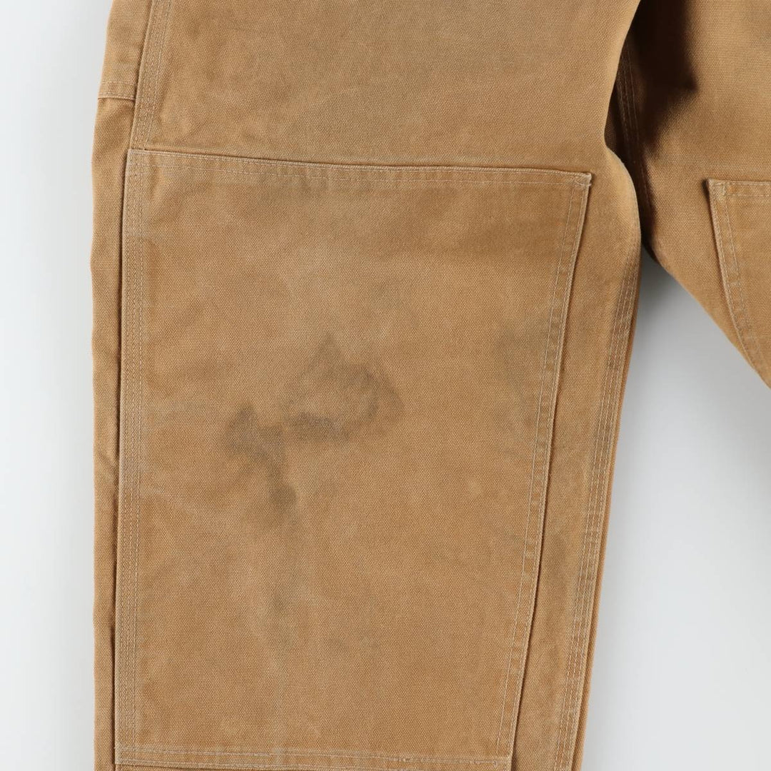Big size Carhartt double knee duck overalls for men, equivalent to w41 cotton brown type Vintage Second Hand