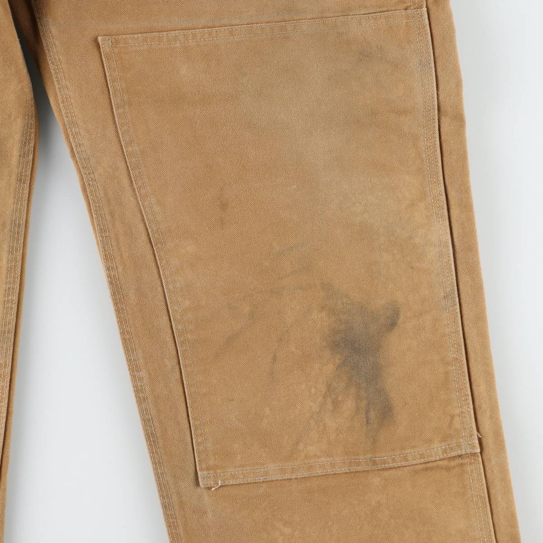 Big size Carhartt double knee duck overalls for men, equivalent to w41 cotton brown type Vintage Second Hand