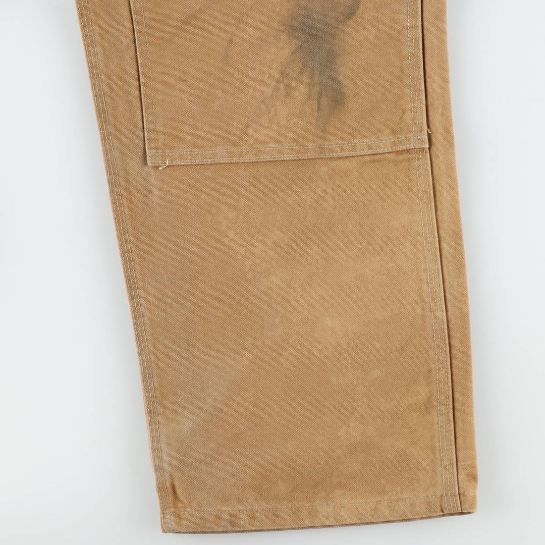 Big size Carhartt double knee duck overalls for men, equivalent to w41 cotton brown type Vintage Second Hand