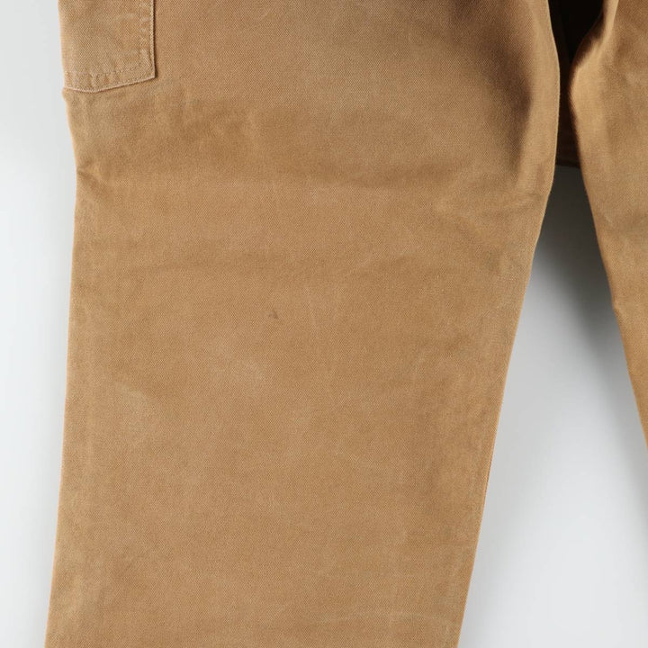 Big size Carhartt double knee duck overalls for men, equivalent to w41 cotton brown type Vintage Second Hand