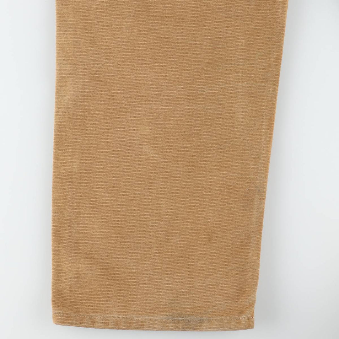 Big size Carhartt double knee duck overalls for men, equivalent to w41 cotton brown type Vintage Second Hand