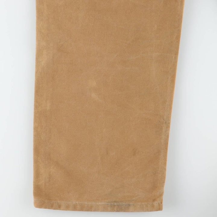 Big size Carhartt double knee duck overalls for men, equivalent to w41 cotton brown type Vintage Second Hand