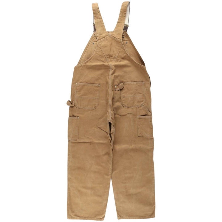 Big size Carhartt double-knee duck overalls, men's size W41 equivalent, vintage. unclear brown type Vintage Second Hand