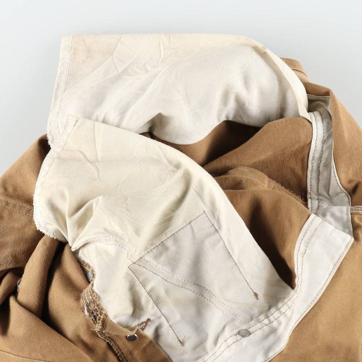 Big size Carhartt double-knee duck overalls, men's size W41 equivalent, vintage. unclear brown type Vintage Second Hand