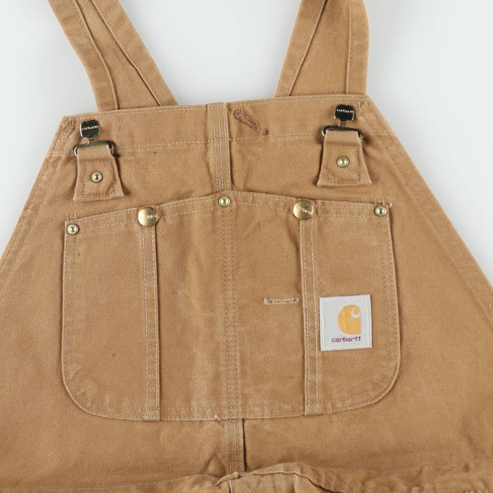 Big size Carhartt double-knee duck overalls, men's size W41 equivalent, vintage. unclear brown type Vintage Second Hand