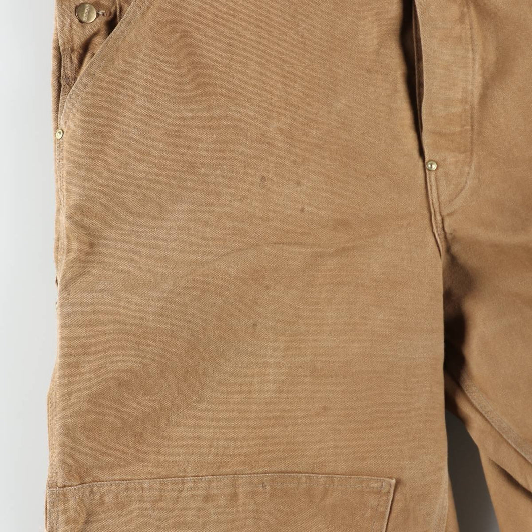 Big size Carhartt double-knee duck overalls, men's size W41 equivalent, vintage. unclear brown type Vintage Second Hand