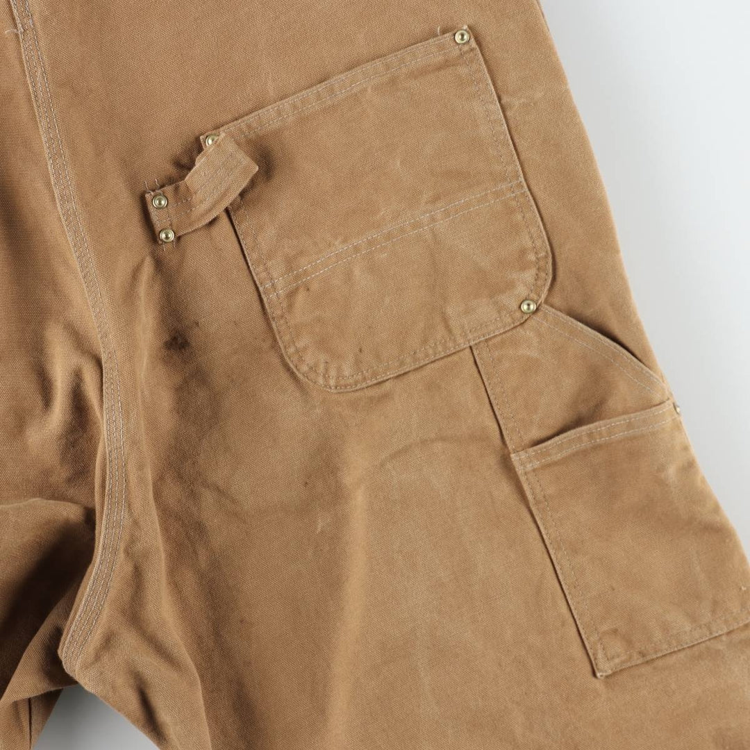 Big size Carhartt double-knee duck overalls, men's size W41 equivalent, vintage. unclear brown type Vintage Second Hand