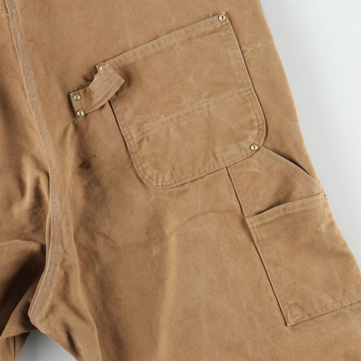 Big size Carhartt double-knee duck overalls, men's size W41 equivalent, vintage. unclear brown type Vintage Second Hand