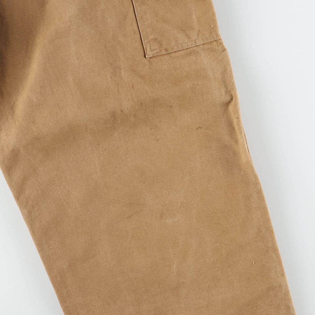 Big size Carhartt double-knee duck overalls, men's size W41 equivalent, vintage. unclear brown type Vintage Second Hand