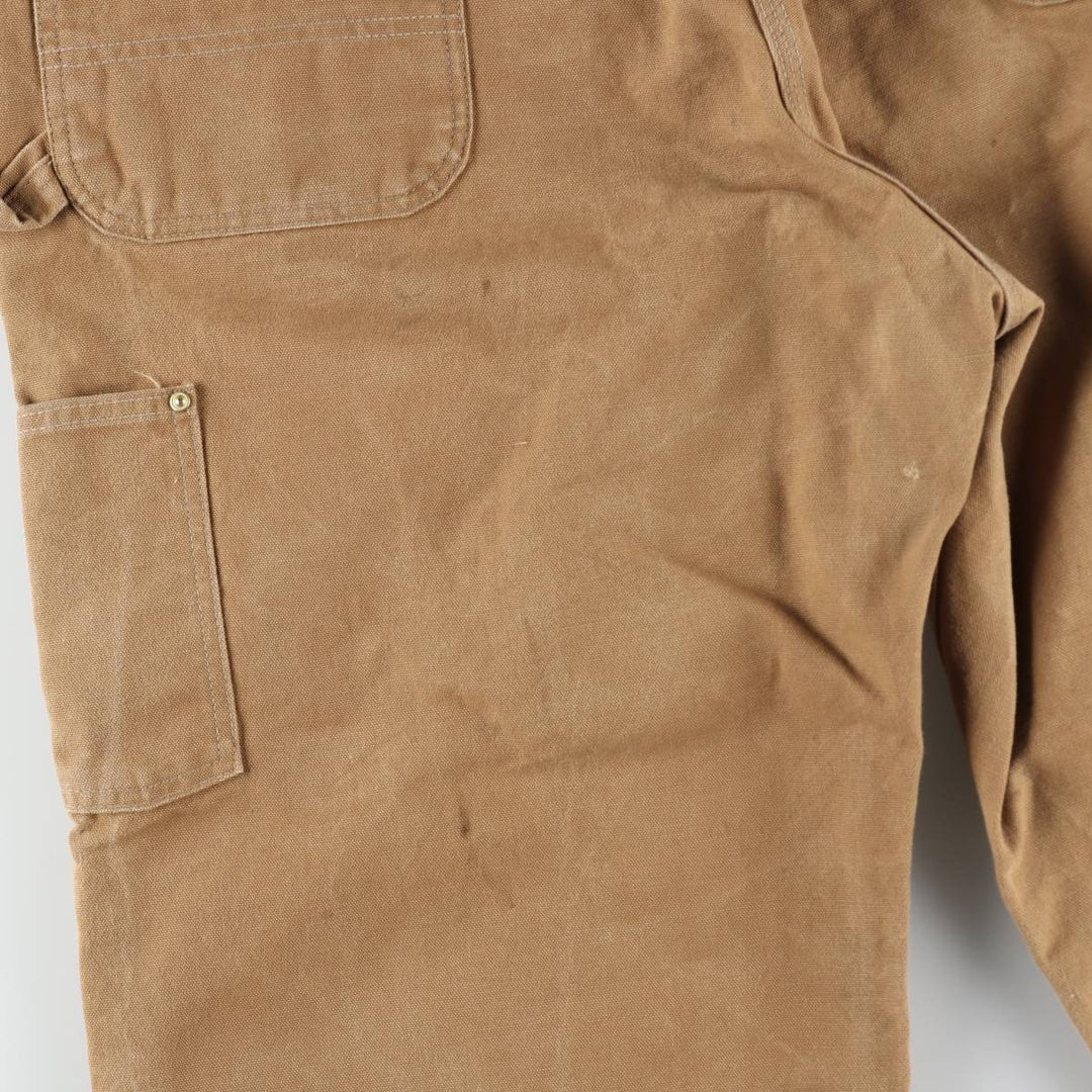 Big size Carhartt double-knee duck overalls, men's size W41 equivalent, vintage. unclear brown type Vintage Second Hand