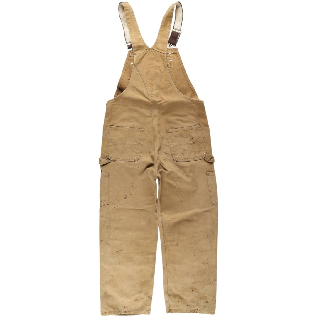Carhartt Double Knee Duck Overalls for Men (W36 equivalent) cotton brown type Vintage Second Hand