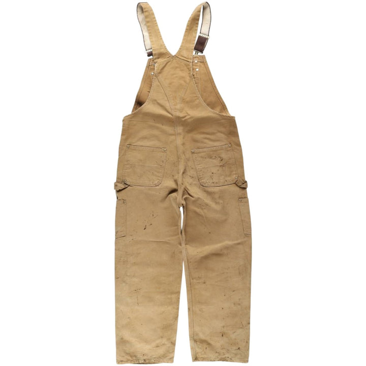 Carhartt Double Knee Duck Overalls for Men (W36 equivalent) cotton brown type Vintage Second Hand