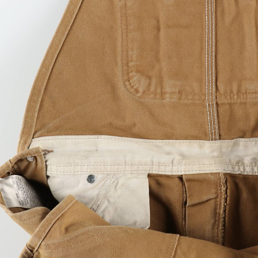 Carhartt Double Knee Duck Overalls for Men (W36 equivalent) cotton brown type Vintage Second Hand