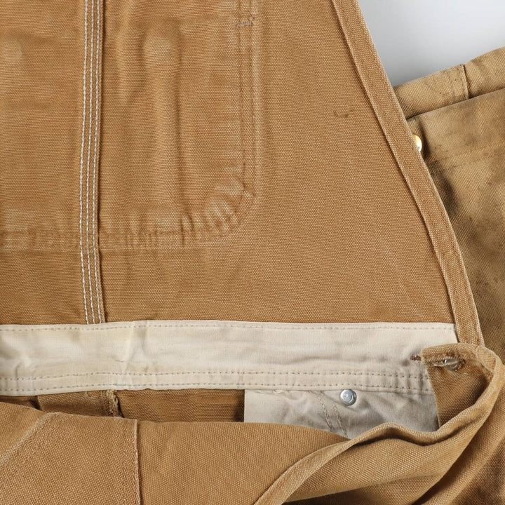 Carhartt Double Knee Duck Overalls for Men (W36 equivalent) cotton brown type Vintage Second Hand