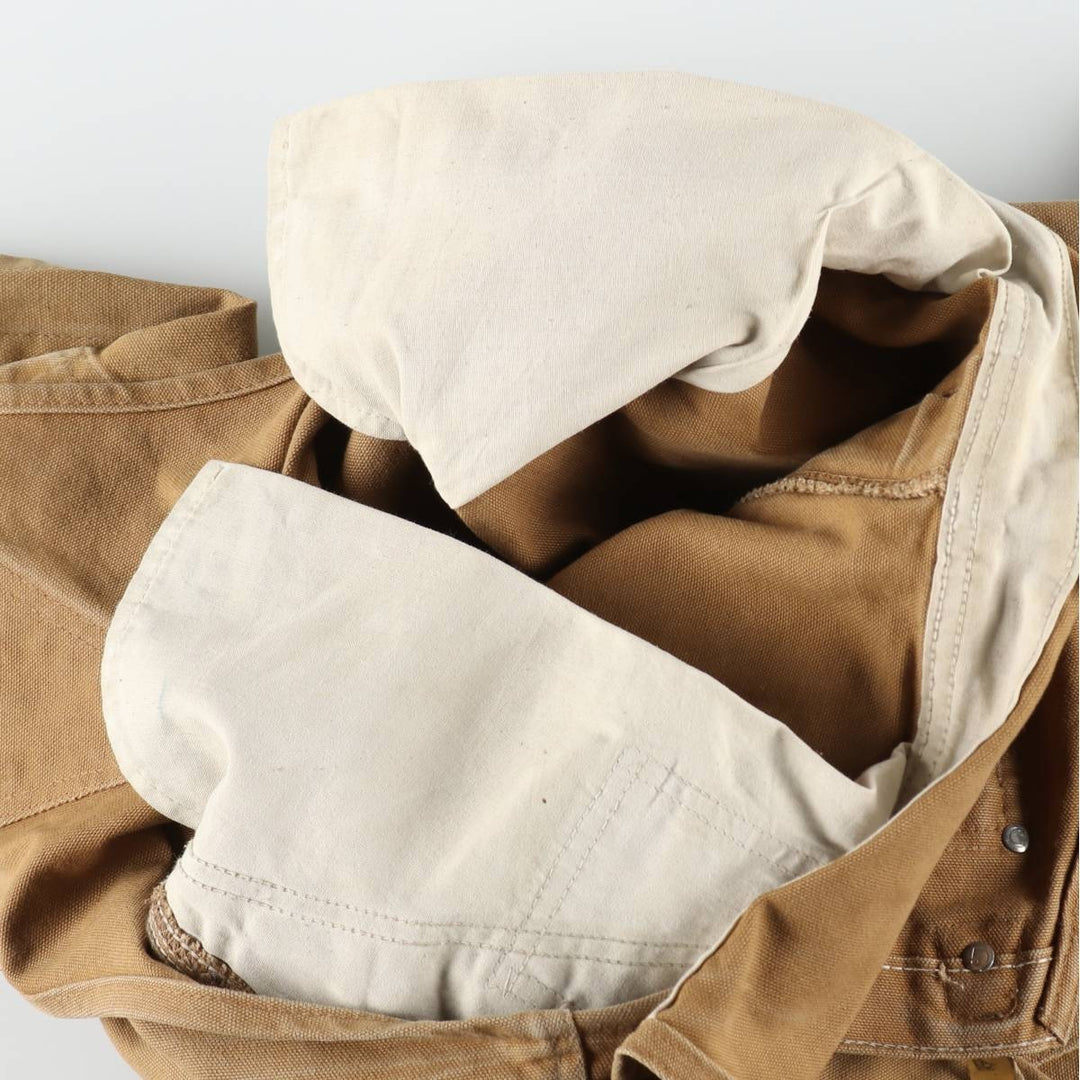 Carhartt Double Knee Duck Overalls for Men (W36 equivalent) cotton brown type Vintage Second Hand