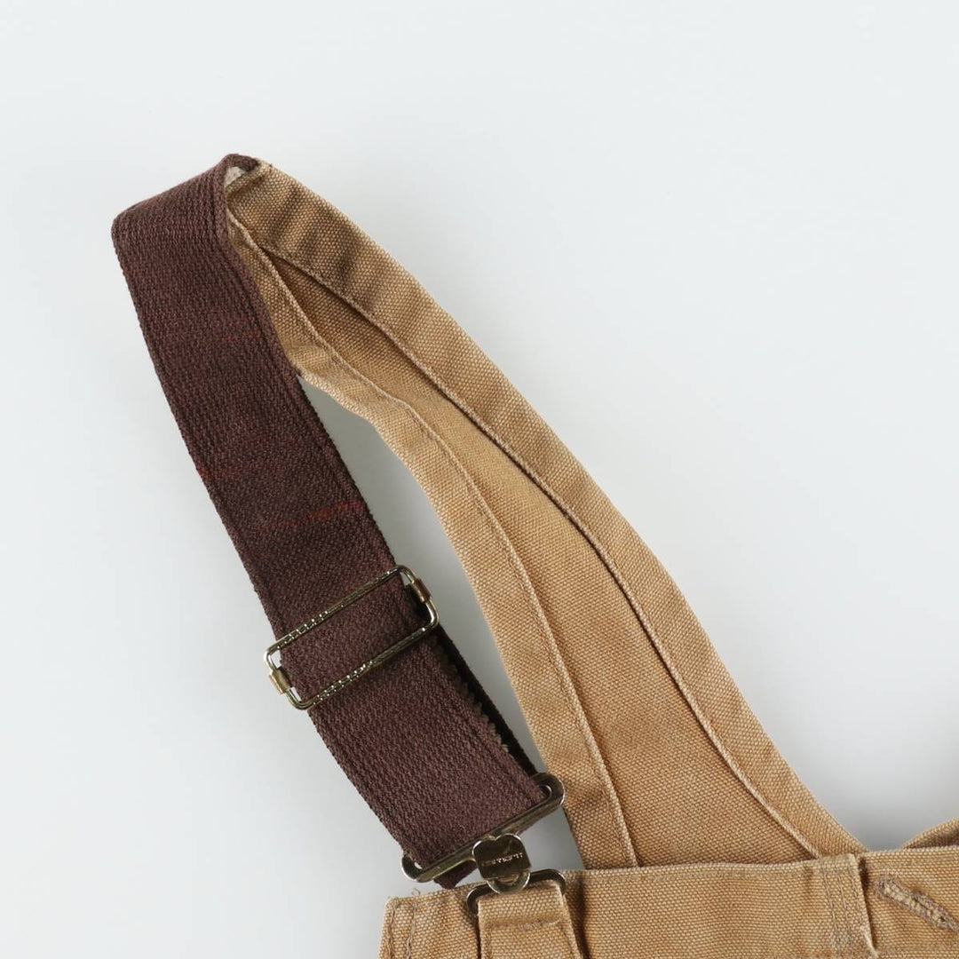 Carhartt Double Knee Duck Overalls for Men (W36 equivalent) cotton brown type Vintage Second Hand