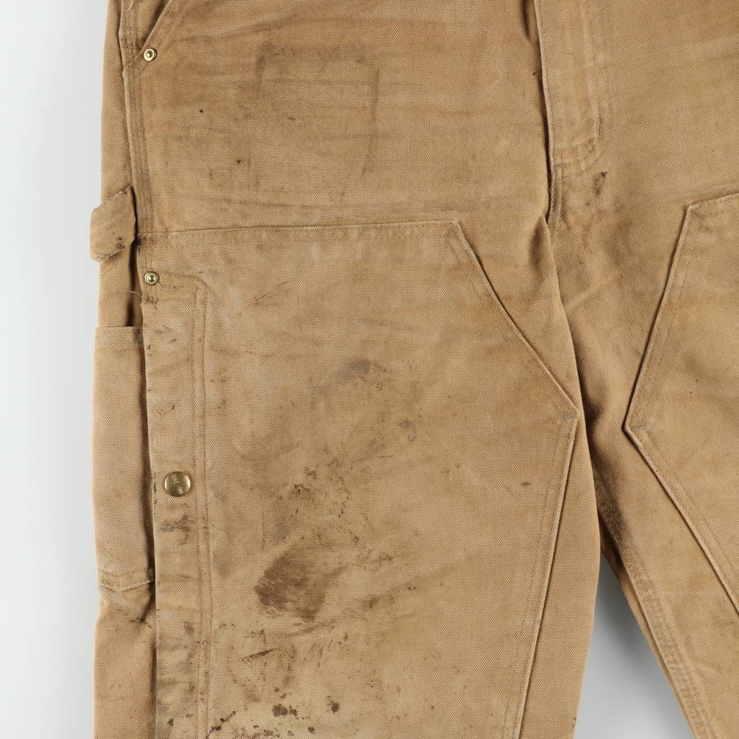 Carhartt Double Knee Duck Overalls for Men (W36 equivalent) cotton brown type Vintage Second Hand