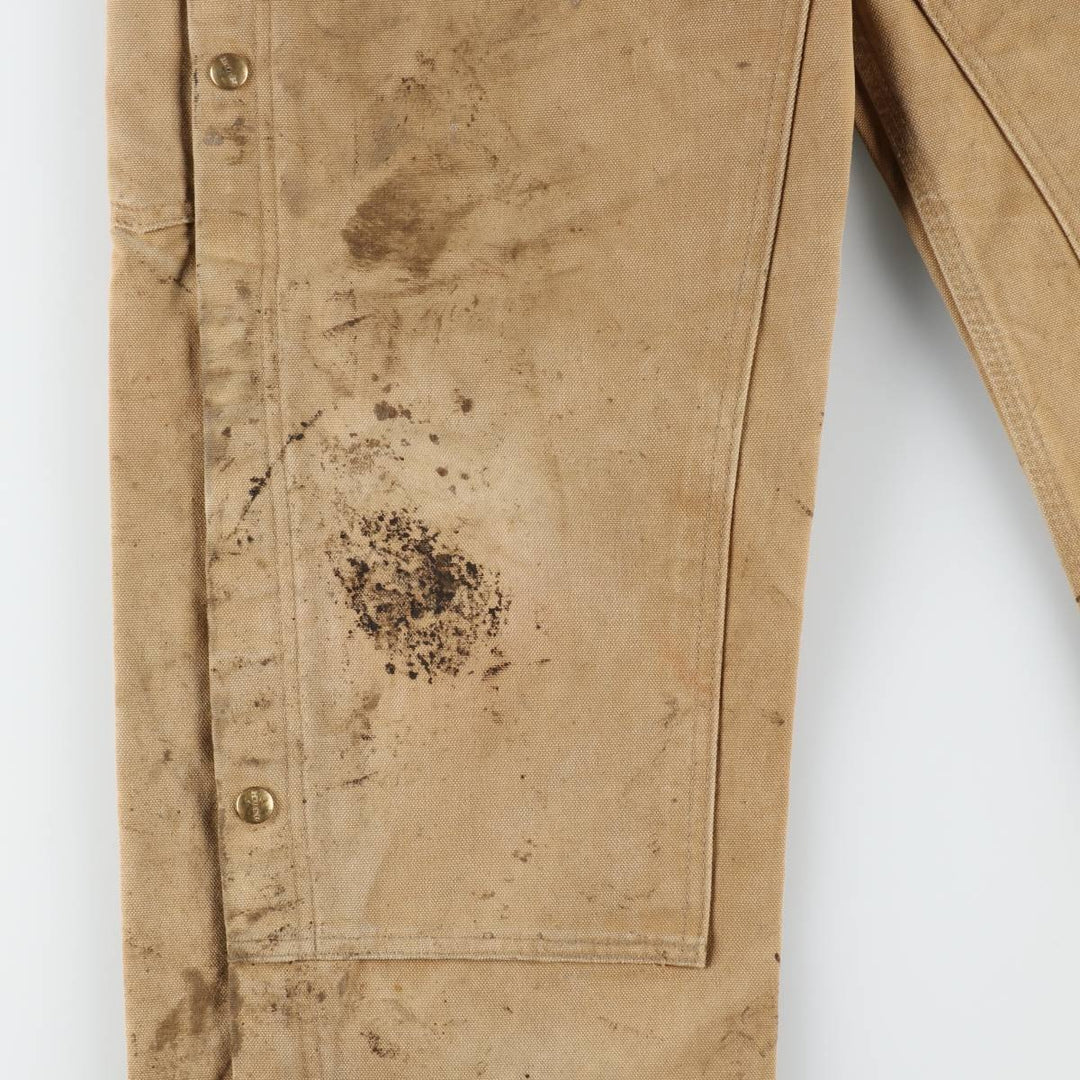 Carhartt Double Knee Duck Overalls for Men (W36 equivalent) cotton brown type Vintage Second Hand