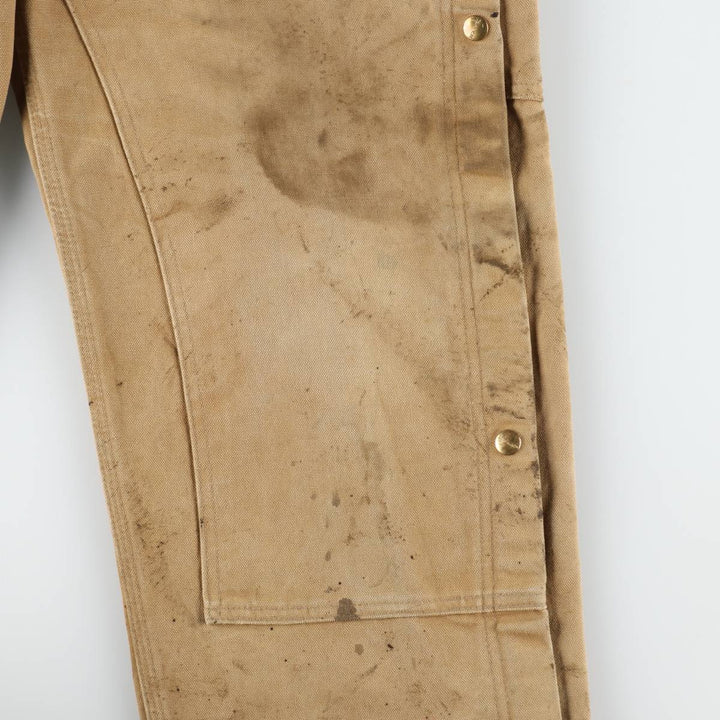 Carhartt Double Knee Duck Overalls for Men (W36 equivalent) cotton brown type Vintage Second Hand