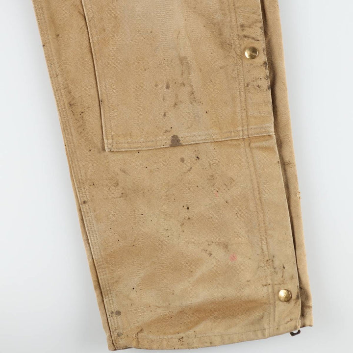 Carhartt Double Knee Duck Overalls for Men (W36 equivalent) cotton brown type Vintage Second Hand