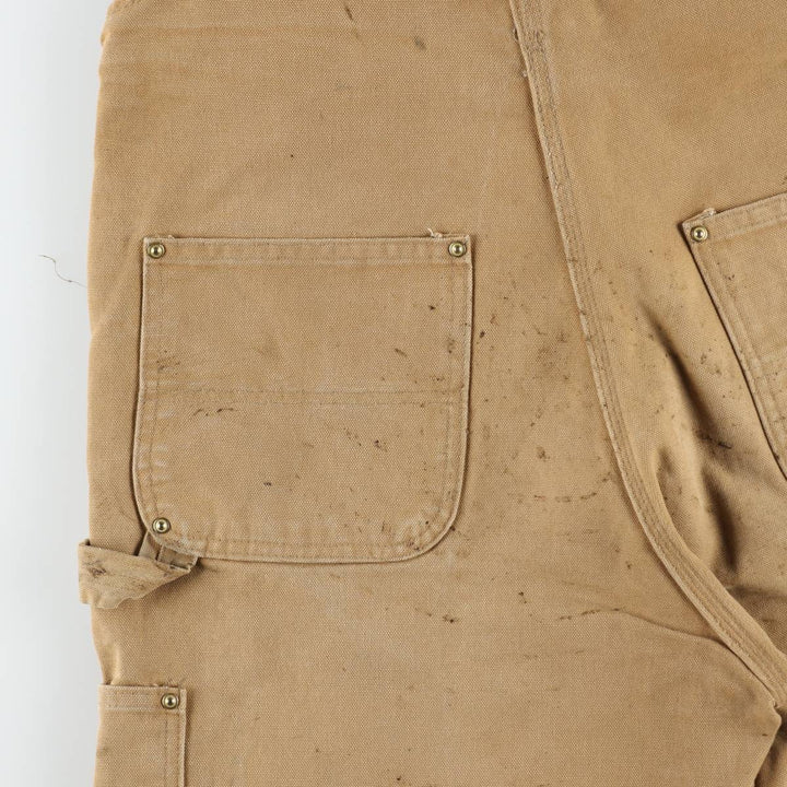 Carhartt Double Knee Duck Overalls for Men (W36 equivalent) cotton brown type Vintage Second Hand